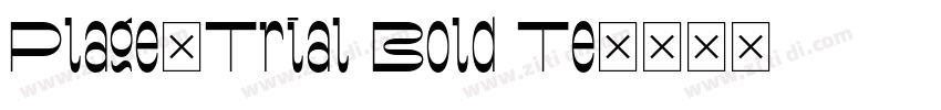Plage_Trial Bold Te字体转换